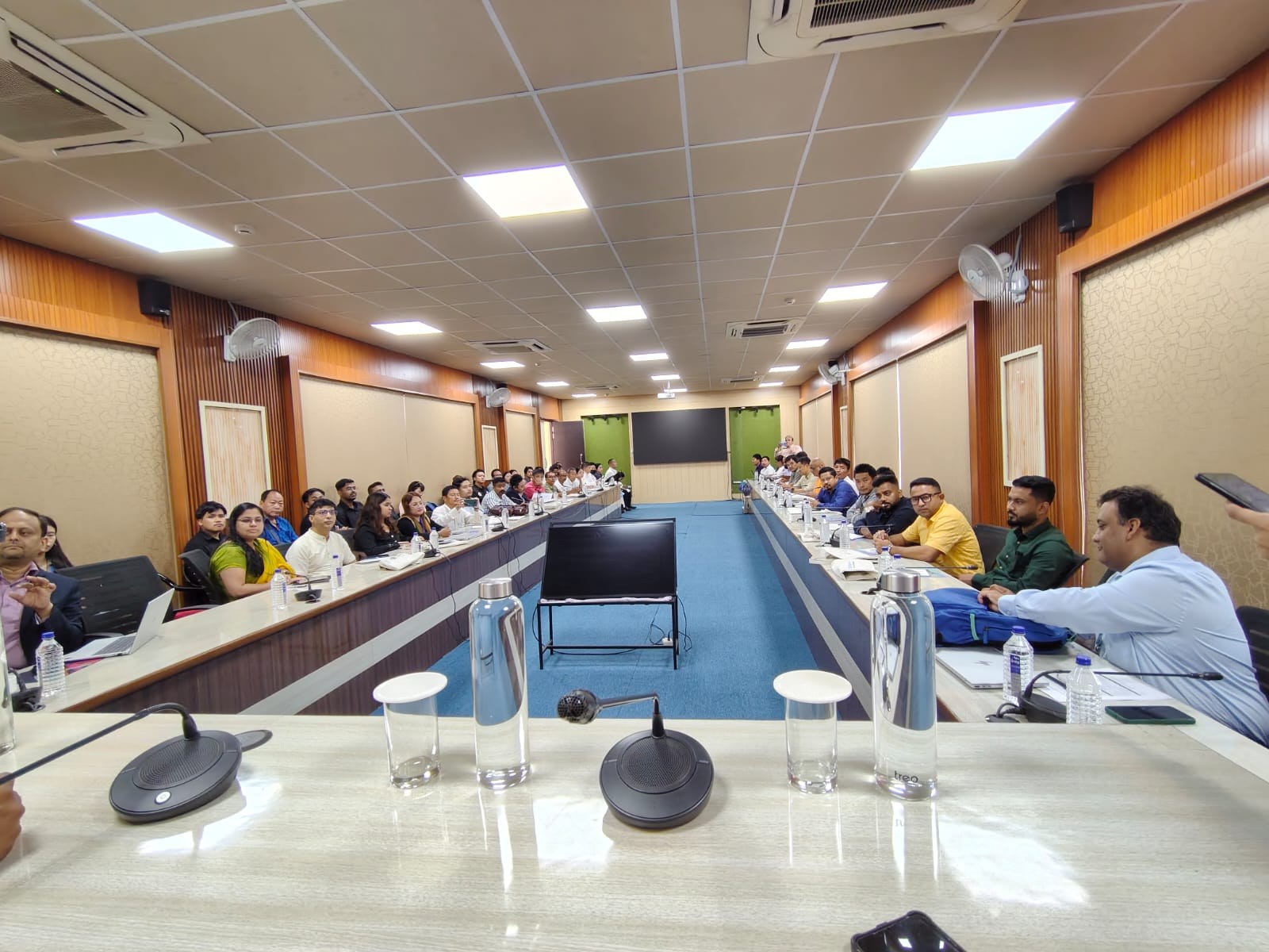 Participants at the HCLFoundation roundtable conference at DK Convention Hall, Itanagar